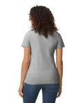 Gildan 65000L Women's Softstyle Midweight T-Shirt - Sport Grey - model back