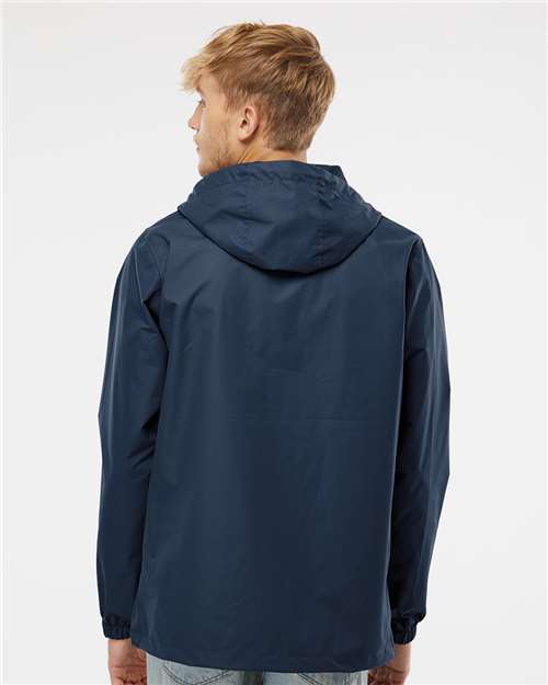 Independent Trading Co. EXP94NAW Men's Nylon Anorak - Classic Navy - model back