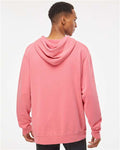 Independent Trading Co. PRM4500 Unisex Midweight Pigment-Dyed Hooded Sweatshirt - Pigment Pink - model back