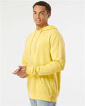Independent Trading Co. PRM4500 Unisex Midweight Pigment-Dyed Hooded Sweatshirt - Pigment Yellow - model side