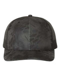 Richardson 112P Printed Trucker Cap - Kryptek Typhon/ Black - front