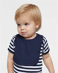 Rabbit Skins 1005 Infant Premium Jersey Bib - Navy - model front