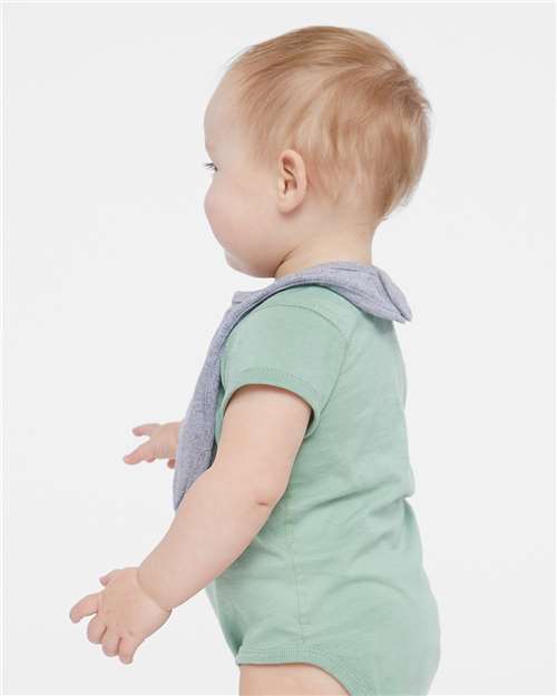 Rabbit Skins 1005 Infant Premium Jersey Bib - Heather - model side