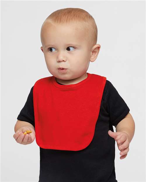 Rabbit Skins 1005 Infant Premium Jersey Bib - Red - model front