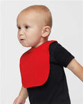 Rabbit Skins 1005 Infant Premium Jersey Bib - Red - model side