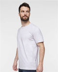 LAT 6901 Unisex Fine Jersey Tee - Ash - model side