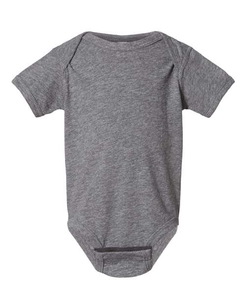 Rabbit Skins 4424 Infant Fine Jersey Bodysuit - Granite Heather - front