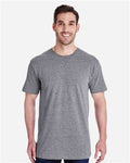LAT 6901 Unisex Fine Jersey Tee - Granite Heather - model front