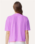 Comfort Colors 3023CL Women's Garment-Dyed Heavyweight Boxy T-Shirt - Neon Violet - model back