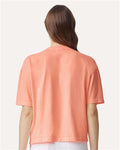 Comfort Colors 3023CL Women's Garment-Dyed Heavyweight Boxy T-Shirt - Neon Cantaloupe - model back