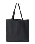 Liberty Bags 8507 Seaside Pigment-Dyed Large Tote - Washed Black - back