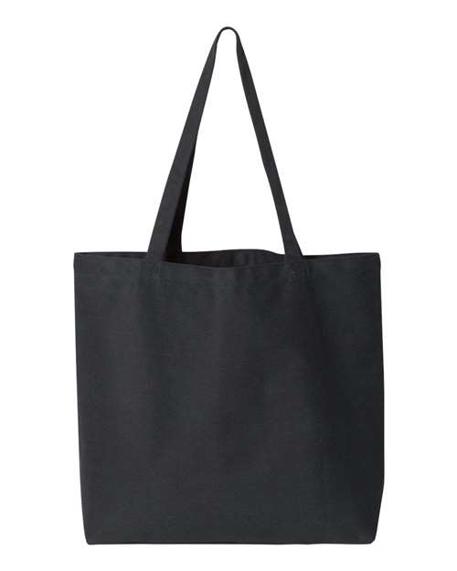 Liberty Bags 8507 Seaside Pigment-Dyed Large Tote - Washed Black - back