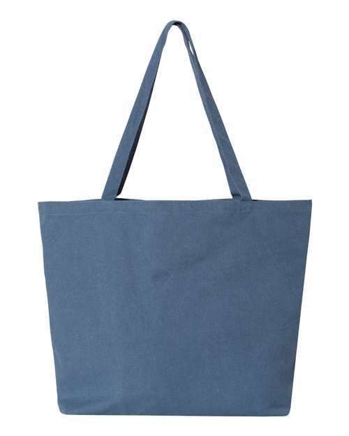 Liberty Bags 8507 Seaside Pigment-Dyed Large Tote - Blue Jean - back