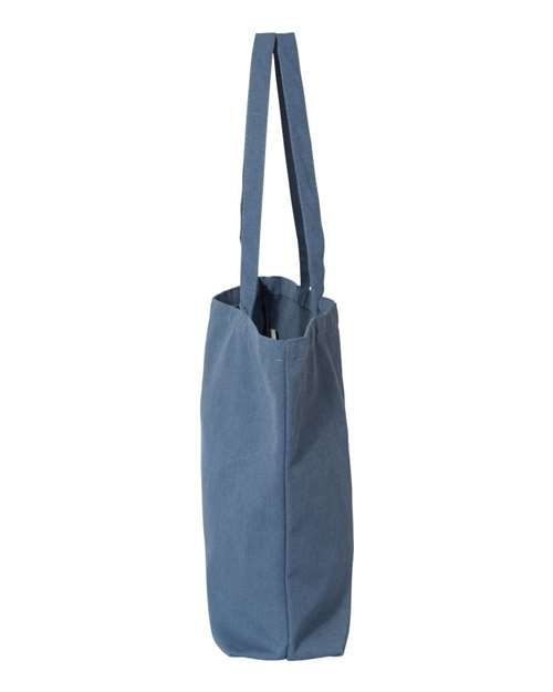 Liberty Bags 8507 Seaside Pigment-Dyed Large Tote - Blue Jean - side