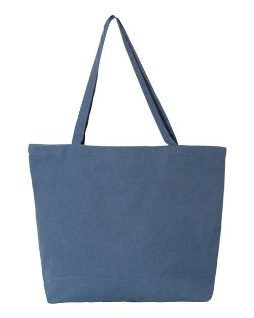 Liberty Bags 8507 Seaside Pigment-Dyed Large Tote - Blue Jean - front