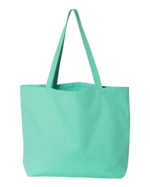 Liberty Bags 8507 Seaside Pigment-Dyed Large Tote - Sea Glass Green - back