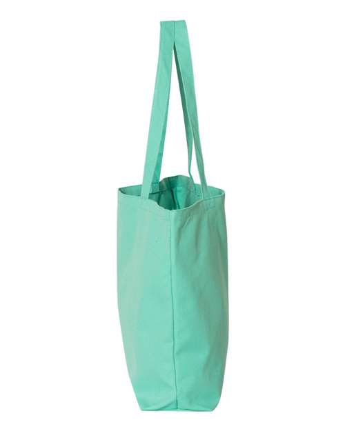 Liberty Bags 8507 Seaside Pigment-Dyed Large Tote - Sea Glass Green - side