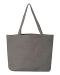 Liberty Bags 8507 Seaside Pigment-Dyed Large Tote - Grey - back