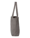 Liberty Bags 8507 Seaside Pigment-Dyed Large Tote - Grey - side