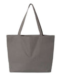 Liberty Bags 8507 Seaside Pigment-Dyed Large Tote - Grey - front
