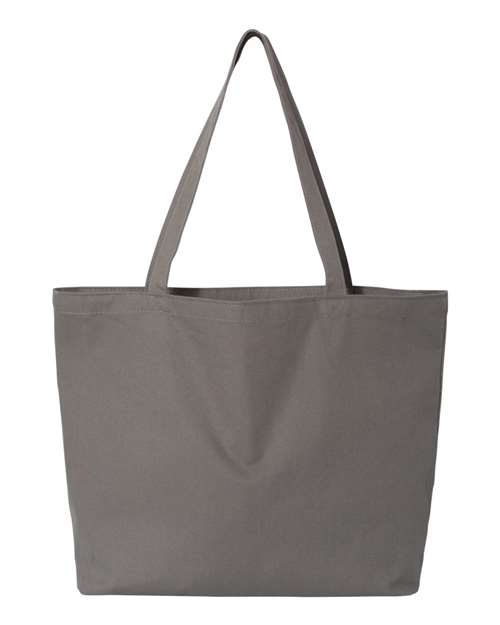 Liberty Bags 8507 Seaside Pigment-Dyed Large Tote - Grey - front