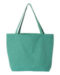 Liberty Bags 8507 Seaside Pigment-Dyed Large Tote - Seafoam Green - back