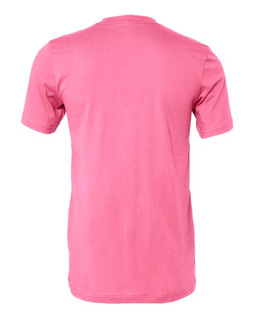 Bella+Canvas 3001 Unisex Jersey Short Sleeve Tee - Charity Pink - back