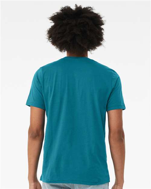 Bella+Canvas 3001 Unisex Jersey Short Sleeve Tee - Marine - model back