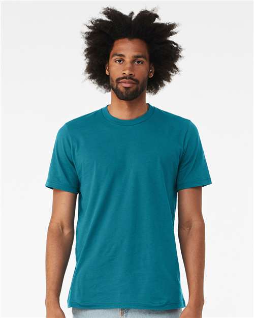 Bella+Canvas 3001 Unisex Jersey Short Sleeve Tee - Marine - model front