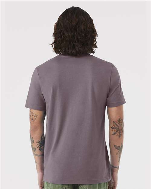Bella+Canvas 3001 Unisex Jersey Short Sleeve Tee - Purple Storm - model back