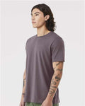 Bella+Canvas 3001 Unisex Jersey Short Sleeve Tee - Purple Storm - model side