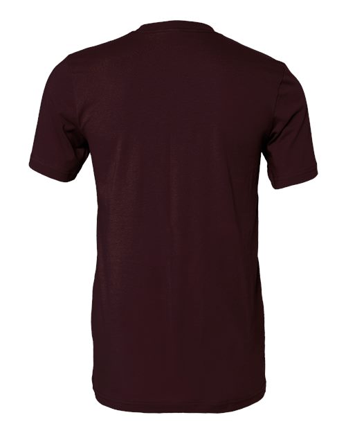 Bella+Canvas 3001 Unisex Jersey Short Sleeve Tee - Oxblood Black - back