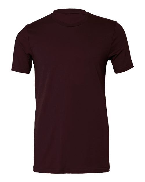 Bella+Canvas 3001 Unisex Jersey Short Sleeve Tee - Oxblood Black - front
