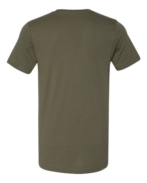 Bella+Canvas 3001 Unisex Jersey Short Sleeve Tee - Military Green - back