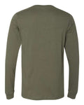 Bella+Canvas 3501 Unisex Jersey Long Sleeve Tee - Military Green - back