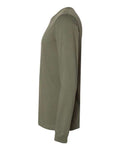 Bella+Canvas 3501 Unisex Jersey Long Sleeve Tee - Military Green - side
