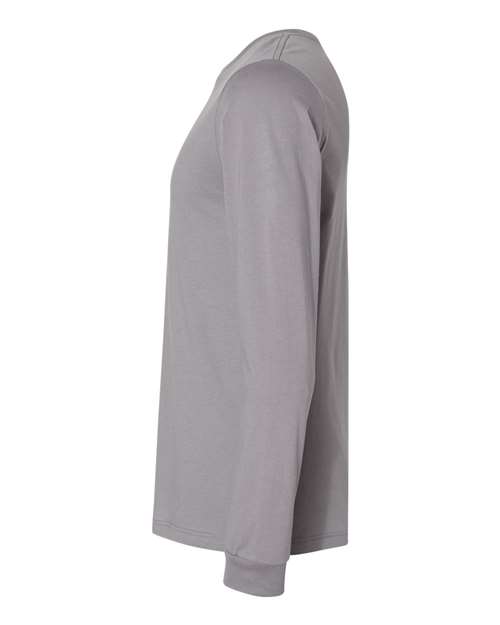 Bella+Canvas 3501 Unisex Jersey Long Sleeve Tee - Storm - side