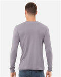 Bella+Canvas 3501 Unisex Jersey Long Sleeve Tee - Storm - model back