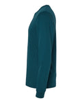 Bella+Canvas 3501 Unisex Jersey Long Sleeve Tee - Atlantic - side
