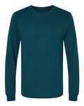 Bella+Canvas 3501 Unisex Jersey Long Sleeve Tee - Atlantic - flat front