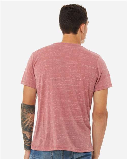 BELLA + CANVAS 3650 Unisex Texture Tee - Mauve Marble - model back