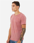 BELLA + CANVAS 3650 Unisex Texture Tee - Mauve Marble - model side