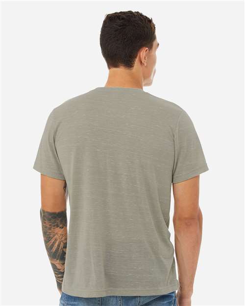 BELLA + CANVAS 3650 Unisex Texture Tee - Stone Marble - model back