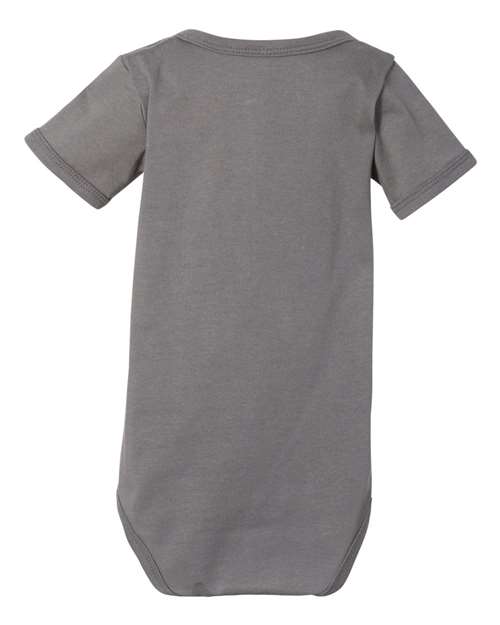 BELLA + CANVAS 100B Infant Jersey One Piece - Asphalt - back
