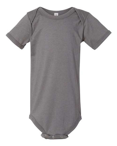 BELLA + CANVAS 100B Infant Jersey One Piece - Asphalt - front