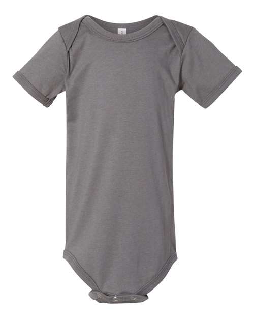 BELLA + CANVAS 100B Infant Jersey One Piece - Asphalt - front