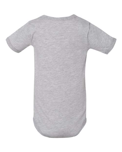 BELLA + CANVAS 100B Infant Jersey One Piece - Athletic Heather - back