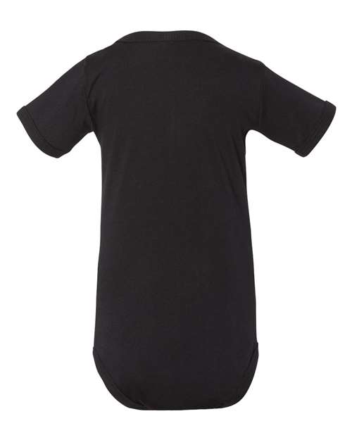 BELLA + CANVAS 100B Infant Jersey One Piece - Black - back