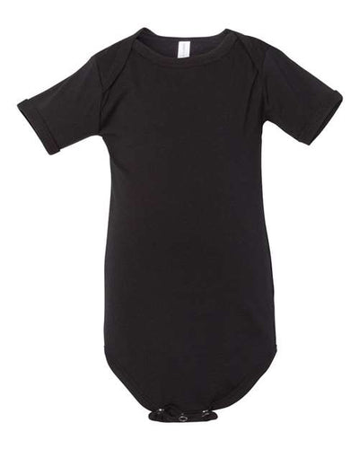 BELLA + CANVAS 100B Infant Jersey One Piece - Black - front