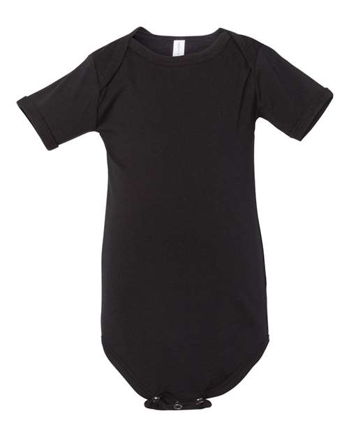 BELLA + CANVAS 100B Infant Jersey One Piece - Black - front